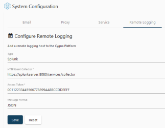 quickbuild splunk logging