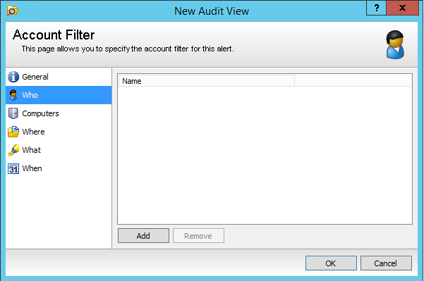 Account Filter :: Accounts