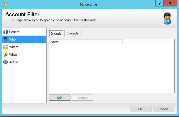 Account Filter :: Accounts