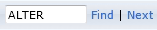 An image of the search area to view instances in Auditor for SQL Server.